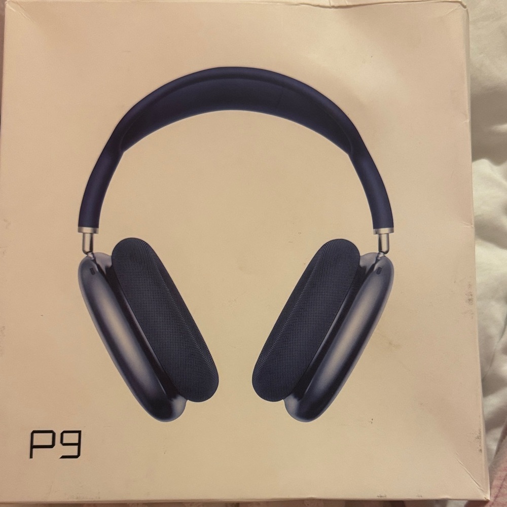 Sleek Blue Over-Ear Headphones